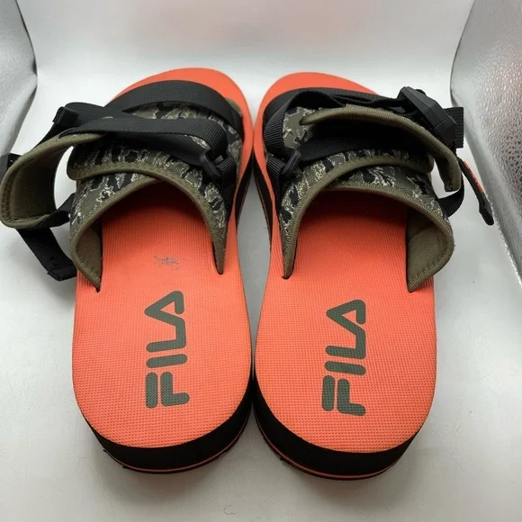 Fila mens army green slide sandals size 13 - Picture 6 of 9